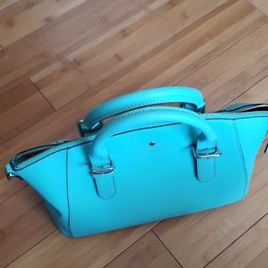 Mint blue green bag